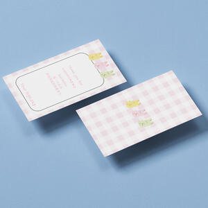 Thank You Card ( pink )